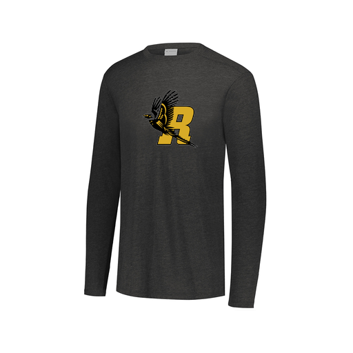 [FTLCUBBK-AXS-LOGO1] Decker Men's Tri-Blend T-Shirt - Long Sleeve (Adult XS, Black, Logo 1)