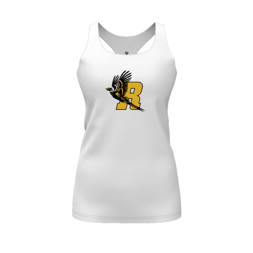 [FT0TRBWH-FYS-LOGO1] Decker Racerback Tank Top (Female Youth S, White, Logo 1)