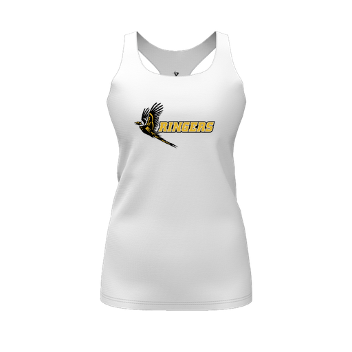 [FT0TRBWH-FYS-LOGO2] Decker Racerback Tank Top (Female Youth S, White, Logo 2)