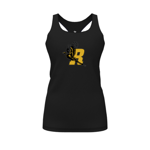 [FT0TRBBK-FYS-LOGO1] Decker Racerback Tank Top (Female Youth S, Black, Logo 1)