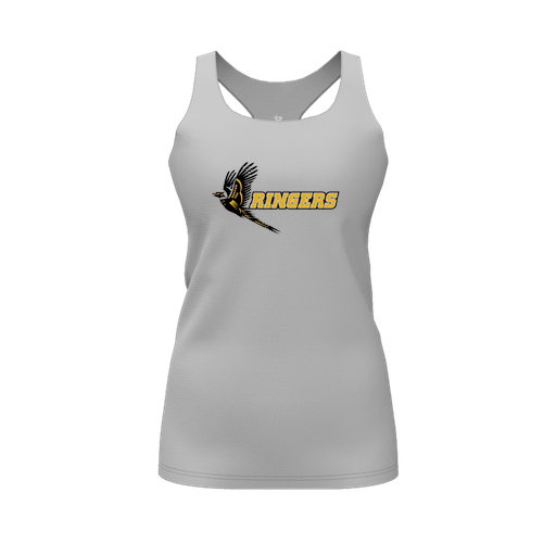 [CUS-DFW-RCBK-PER-GRY-FYS-LOGO2] Decker Racerback Tank Top (Female Youth S, Gray, Logo 2)