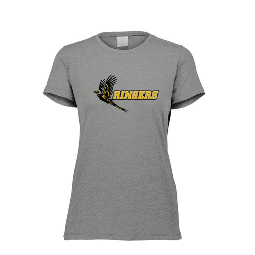[FTSCUBGY-FAXS-LOGO2] Decker Women's Tri-Blend T-Shirt - Short Sleeve (Female Adult XS, Gray, Logo 2)