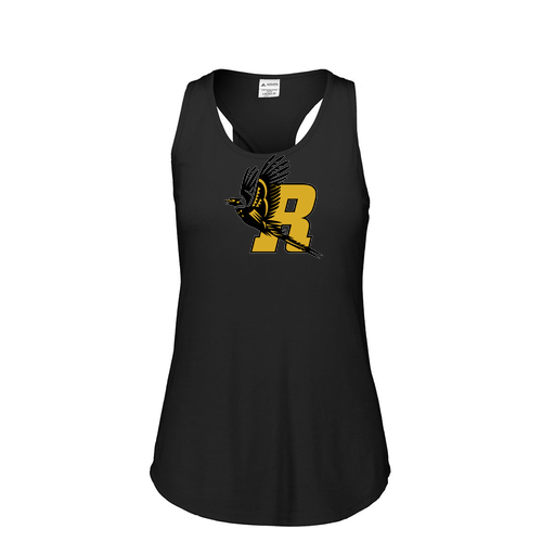 [FT0TUBBK-FAS-LOGO1] Ladies Tri Blend Tank Top (Female Adult S, Black, Logo 1)