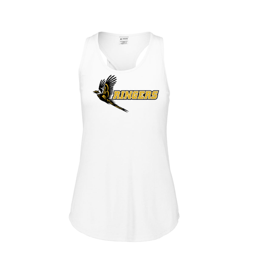 [FT0TUBWH-FAS-LOGO2] Ladies Tri Blend Tank Top (Female Adult S, White, Logo 2)
