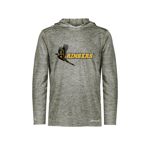 [FOLHCGGY-YS-LOGO2] Decker Youth Charge Hoodie (Youth S, Gray, Logo 2)