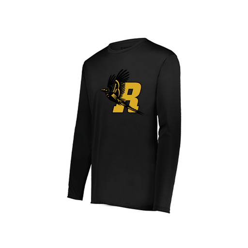 [222822.080.XS-LOGO1] Men's LS Smooth Sport Shirt (Adult XS, Black, Logo 1)