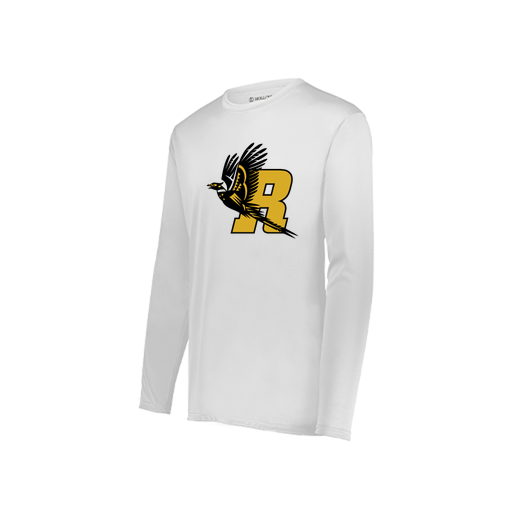 [222822.005.XS-LOGO1] Men's LS Smooth Sport Shirt (Adult XS, White, Logo 1)