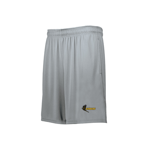 [229511.099.XS-LOGO2] Decker Men's Swift Short (Adult XS, Silver, Logo 2)