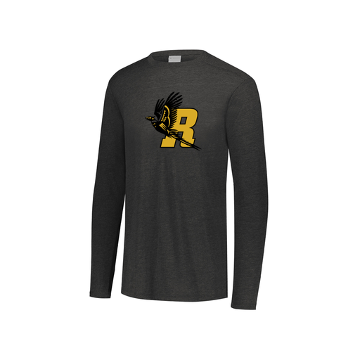 [FTLCUBBK-YS-LOGO1] Decker Youth Tri-Blend T-Shirt - Long Sleeve (Youth S, Black, Logo 1)