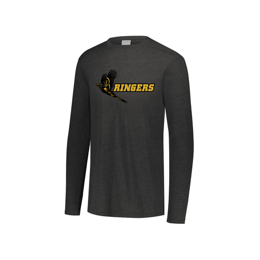 [FTLCUBBK-YS-LOGO2] Decker Youth Tri-Blend T-Shirt - Long Sleeve (Youth S, Black, Logo 2)