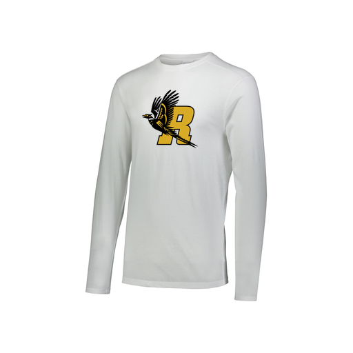 [FTLCUBWH-YS-LOGO1] Decker Youth Tri-Blend T-Shirt - Long Sleeve (Youth S, White, Logo 1)
