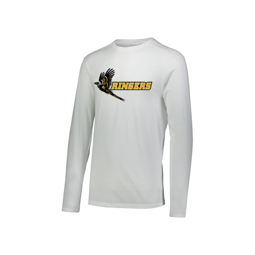[FTLCUBWH-YS-LOGO2] Decker Youth Tri-Blend T-Shirt - Long Sleeve (Youth S, White, Logo 2)
