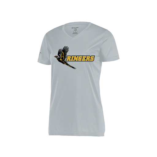 [222820.099.S-LOGO2] Ladies Movement Dri Fit Shirt (Female Adult S, Silver, Logo 2)
